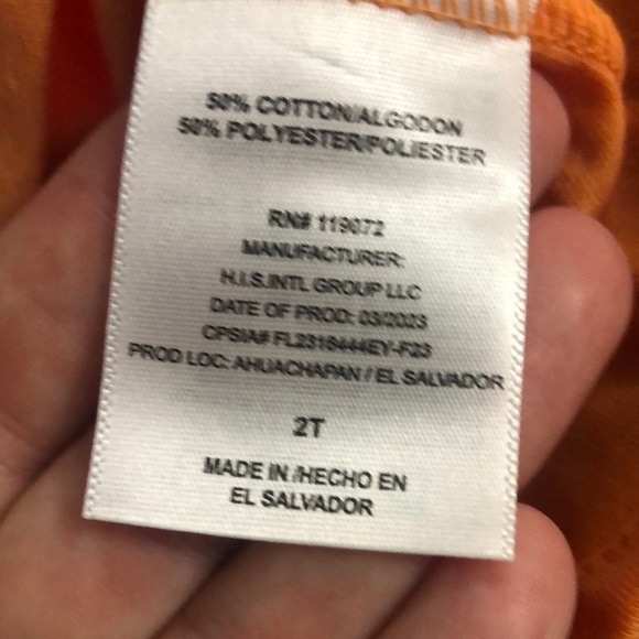 Moose Toddler Boys Bluey Halloween Bingo Short Sleeve T-Shirt Orange 2T - Picture 8 of 11